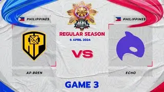 Ap Bren vs Echo | Game 3 Regular Season | Mpl Philippines Season 13 #MPLPHS13
