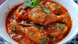 Tomato Chicken Curry Recipe &bull; How To Make Chicken Curry Recipe &bull; Red Chicken Curry &bull; Chicken Handi