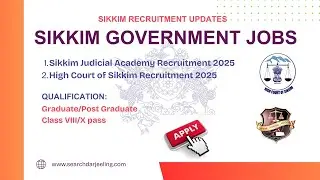Sikkim Govt Jobs High Court of Sikkim Recruitment 2025 Sikkim Judicial Academy Recruitment 2025