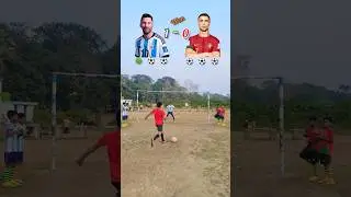 Team Messi vs Team Ronaldo CHALLENGE #shorts #football #challenge #youtube #trending #video #viral