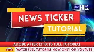 Create Ticker & Border Animation in After Effects | Motion Graphics Tutorial