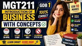 MGT211 GDB 1 Solution 2026 | Introduction to Business | 100% Correct with Concepts