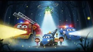 Светлячки в темноте! 🔦 Ночная спасательная операция | Робокар Поли | Мультфильмы о безопасности д...