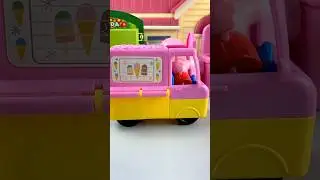 SATISFYING WITH SET TOYS ASMR VIDEO ASMR RELAXING PEPPA PIG AND GEORGE #shortsvideo 🍀