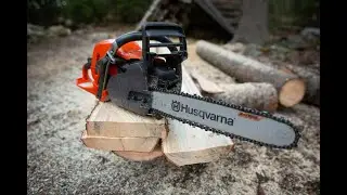 Moottorisahalla lankkuja ja eräjormailua. Husqvarna & mf35