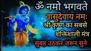 ॐ नमो भगवते वासुदेवाय नमः| Om Namoh Bhagwate Vasudevaye Namaha| Most powerfull mantra of krishna🕉️🚩|