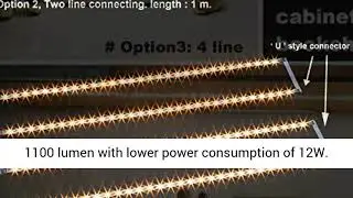 Wobane Under Cabinet Lighting Kit,Flexible LED Strip Lights Bar,Under Counter Lights for