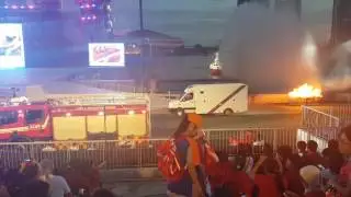 NDP2017: SCDF officers deploying resources during a simulated attack
