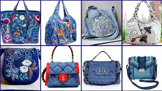 8o Exoctic Denim Purse & stylish Shoulder tote bags Ideas 2024