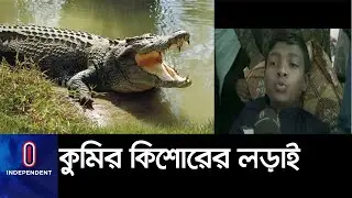 পাঁচ মিনিট ধরে চলে লড়াই ।। Bagerhat Crocodile