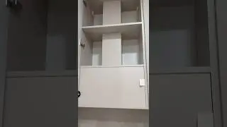 Как можно обыграть пространство в шкафу где вытяжка