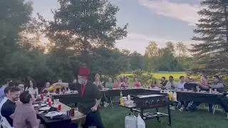 Mad Jackie Hibachi Catering # hibachi party In Backyard service # hibachi party at home