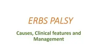 Erbs palsy, causes, clinical presentation and management