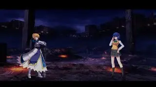 MELTY BLOOD: TYPE LUMINA Let's play as Saber VS Ciel!