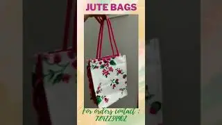 Floral Jute Bags || Jute Bags Cherukupalle || SR Jute Collections || Jute bag Manufacturers