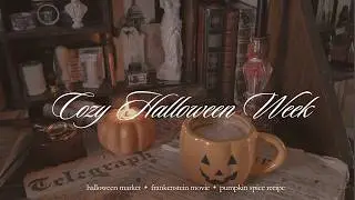 видеоблог • Уютная неделя Хэллоуина 🎃 Хэллоуинский рынок, фильм «Франкенштейн», рецепт тыквенного...