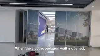 Electric mobile partition wall