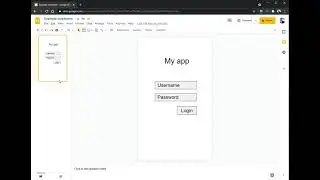 Creating a wireframe and prototype using Google Presentations (free)