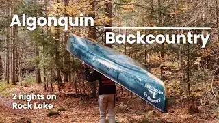 Fall Backcountry Island Camping at Rock Lake, Algonquin Provincial Park 🍁