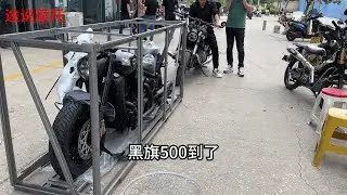 河南郑州第一台奔达黑旗500到店实拍