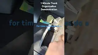 Trunk Organization: The 1-Minute Solution