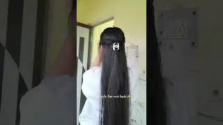 Aesthetic wet hair hairstyles pt 2 #shorts #short #shortsfeed #youtubeshorts #ytshorts #trending #1k
