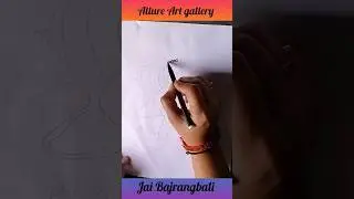 cute little Hanuman ji drawing#art#shorts#youtubeshorts#hanuman#balaji#drawing#short#shortfeed#viral