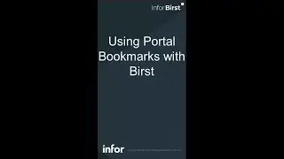 Creating Portal bookmarks for Infor Birst
