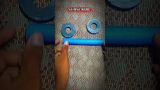 :Magnet Experiment with PVC Pipe 🔥 | Opposite Poles Magic Trick 🧲#diy #youtubeshorts