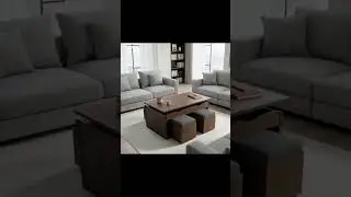 Coffee Table Converts to Desk #spacesavingfurniture #interiordesign