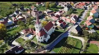 Kostel v Konic&iacute;ch z ptač&iacute; perspektivy / Konice church bird's-eye view