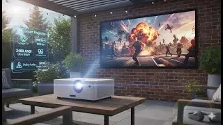 4K Smart Projector Review | HDR10+, 2400 ANSI, Dolby Audio, Google TV, WiFi 6, Short Throw