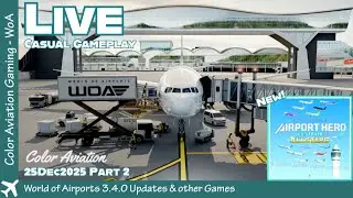 World of Airports 3.4.0 & Nintendo Switch™ Centrair Airport All Star Casual Gameplay Live 20251225