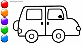 Tata Sumo easy drawing  || How to Draw a Tata Sumo step by step || Simple Tata Sumo Drawing Colour