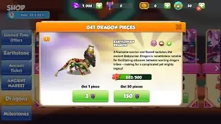 203/500 Babylonian Dragon | Opened 108 Ancient Chests | Hatched Fennec Dragon | Dragon Mania Legends