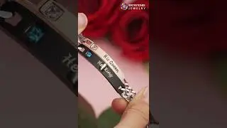 Engraved Bar Couple's Bracelets #couplejewelry