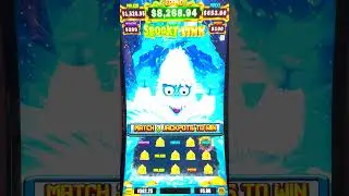 Fantastic Jackpot Bonus on Spooky Link Yo Yeti #casino #slots #shorts