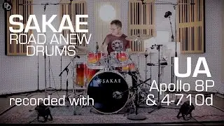 Sakae Road Anew drums sound demo recorded with UA Apollo 8P & 4-710d