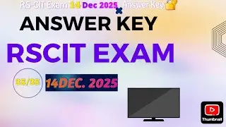 RS-CIT Exam 14 Dec. 2025..... Answer key 🔑  All Questions... Microtech computer Institute Sandeep...