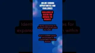 Challenges in scaling and growing the business