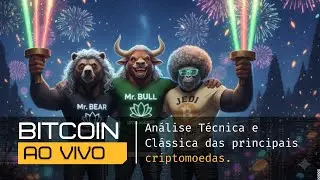 BITCOIN AO VIVO - An&aacute;lise T&eacute;cnica e Cl&aacute;ssica das principais criptomoedas. #677  #bitcoin #aovivo