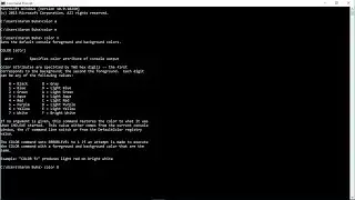 cmd Command  Prompt Tutorial    How to change Text Color in Command Prompt CMD