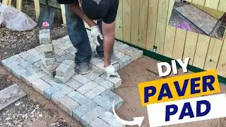 DIY Paver Pad for utility shed - anyone can do it!