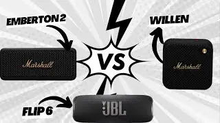 Marshall willen vs JBL Flip6 vs Emberton 2  | sound test | battle | comparison