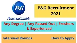 P&G recruitment 2021 | P&G Jobs | Work From Home Jobs | Latest Jobs | Jobs 2021