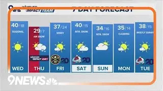 Latest forecast | Another round of snow for Denver expected Thursday