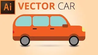 Adobe Illustrator Tutorial | How to design a flat car | Beginners’ Tutorial | By Strong Graphics TV