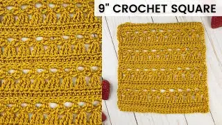 STUNNING CROCHET LACE SQUARE PATTERN - The Little Angel Square (a crochet blanket square!)