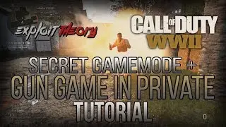 SECRET GAMEMODE + GUN GAME IN PRIVATE MATCH + MORE GLITCH | Call of Duty World War 2 | Tutorial