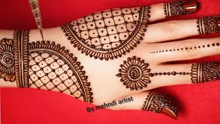 Very simple unique stylish mehndi design for back hand|new easy mehndi design 2026 | mehandi design